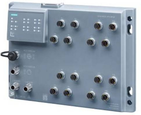 Siemens Industrial Ethernet Switch 6GK5216-0HA00-2ES6 10/100/1000 Mbit/s in Grau - Bild 1