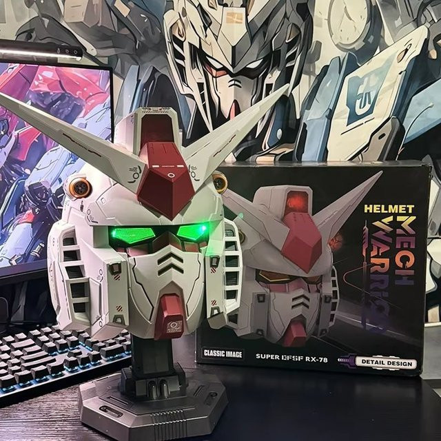 Bandai Rx-78-02 Helm, Maske, Roboter, mit Licht und Touch Control - Bild 1