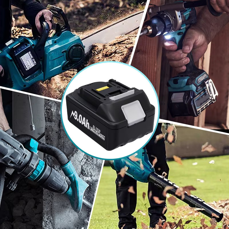 Makita 18-V-Akku Li-Ion 9000 mAh Schwarz für LXT400 Akkuschrauber und BL1830 BL1840B BL1850 BL1860 BL1890 BL1815 BL1835 Modelle - Bild 6