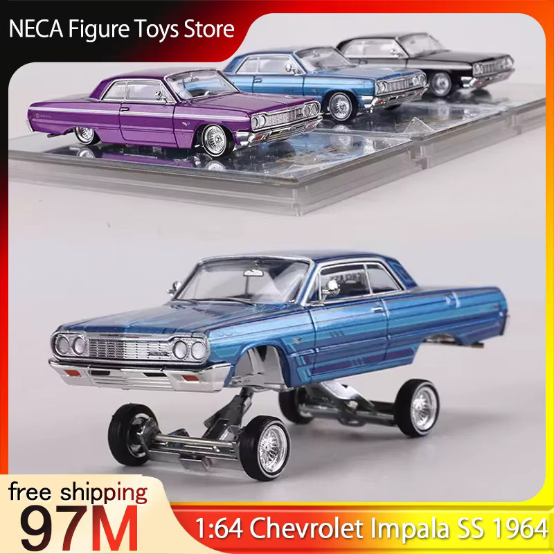 Bburago Chevrolet Impala SS 1964 Lowrider, Druckguss-Modellauto, 1:64 - Bild 3