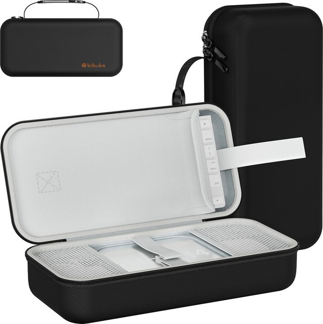 Tragetasche für Apple Mac Mini M4 und M4 Pro in Schwarz mit Hartschale und Tastatur-Organizer - Bild 1