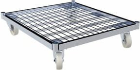 HMH Rollplatte ME aus Kunststoff in Silber, B/H: 71,0 x 80,0 cm, ø 108 mm - Bild 1