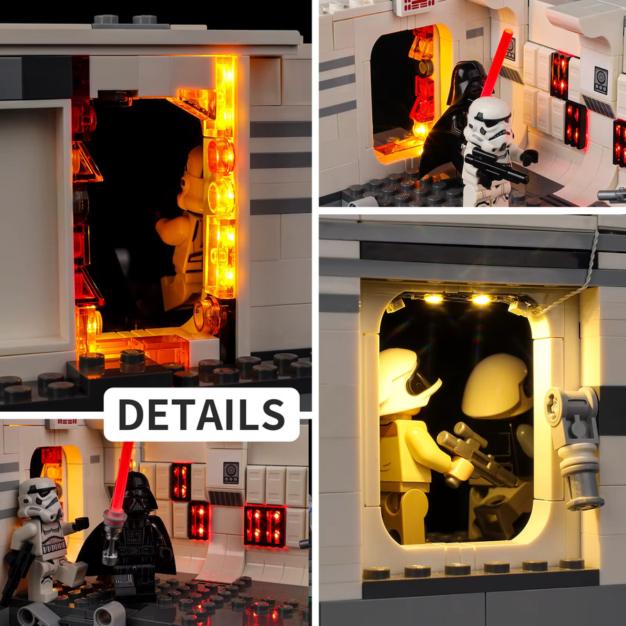 BlockGlow LED-Lichtset passend für LEGO Star Wars Boarding The Tantive IV 75387 - Bild 4