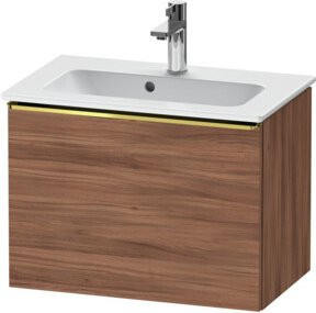 Duravit Waschtischunterschrank D-Neo Compact, Wandhängend, Nussbaum Natur Matt, B/T/H: 61 x 37,2 x 44 cm - Bild 1
