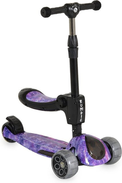 Byox Rumble Sitz Kinderroller mit Musik, Licht und PU-Leuchträdern lila - Bild 1