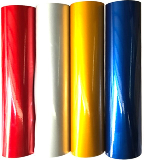 Findohope Reflektierende Selbstklebende Vinylfolie in Rot und Multicolour, Leuchtende Aufkleber zum Zuschneiden für Fahrrad und Briefkasten, Breite: 30,48 cm, Tiefe: 99,06 cm - Bild 1