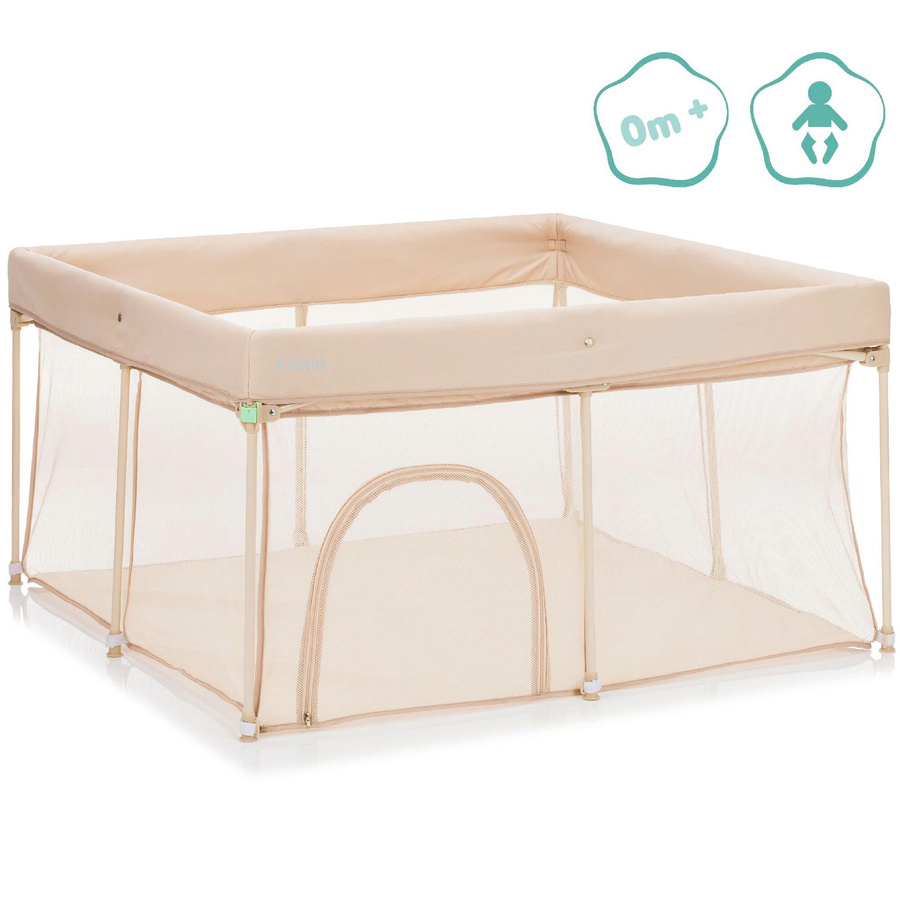 Fillikid Laufgitter Dubai in Beige und Braun, B/T/H: 120 x 120 x 67 cm - Bild 2