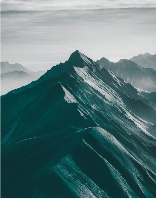Komar Wandbild Mountains Paper Poster Multicolor B: 40 cm, H: 50 cm - Bild 1