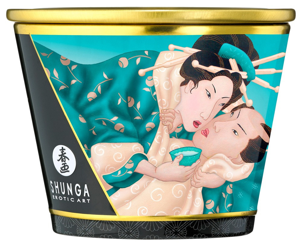 Shunga Massage Candle Island Blossoms Öl, 170 ml, Unisex - Bild 3