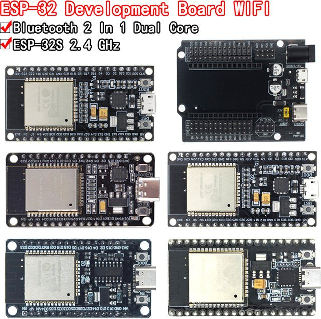 Si Tai&SH ESP32-WROOM-32 NodeMCU-32S Entwicklungsboard mit WiFi und Bluetooth, Schwarz - Bild 1