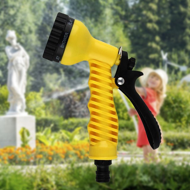 Handgehaltene Gartensprühdüse von APWIKOGER in Gelb für Blumen und Bäume - Bild 1