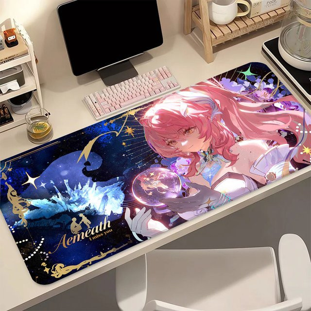 Wuthering Waves Eimesu Gaming-Mauspad, rutschfestes Gummi-Mauspad in Multicolour für PC und Büro - Bild 1