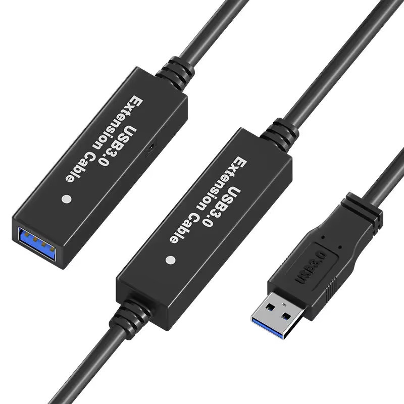 BSN USB 3.0 Verlängerungskabel mit Signalverstärker, 20 m, Schwarz, USB-A Stecker auf Buchse - Bild 5