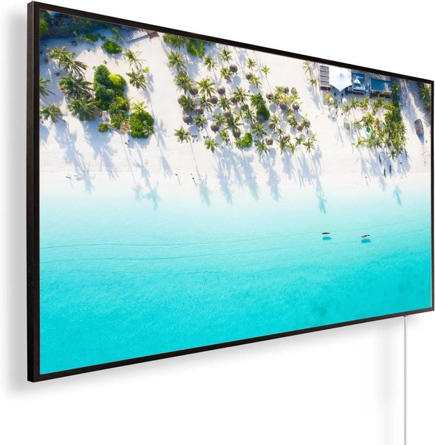 Könighaus Infrarotheizung Panorama Traumstrand Schwarz 300 W - Bild 1