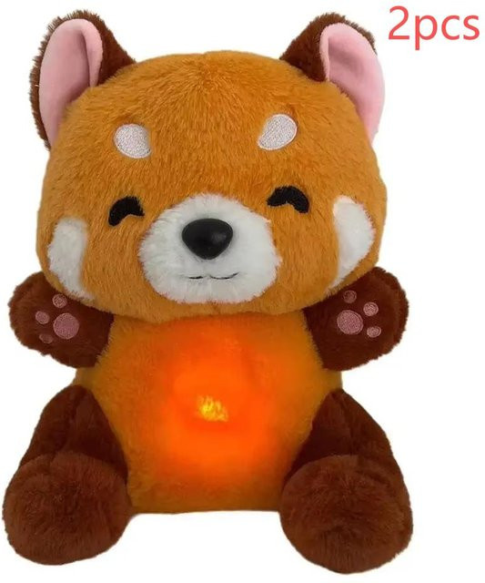 Yiran toy Roter Panda Plüschtier, mit Musik, Lichtern und rhythmischer Atmung, ab 3 Jahren - Bild 1