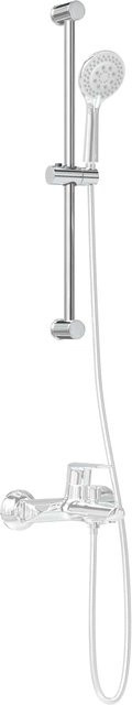 VD Home Furnishing Duschkopfhalter aus Edelstahl in Chrom, höhenverstellbar, Höhe: 71 cm - Bild 1