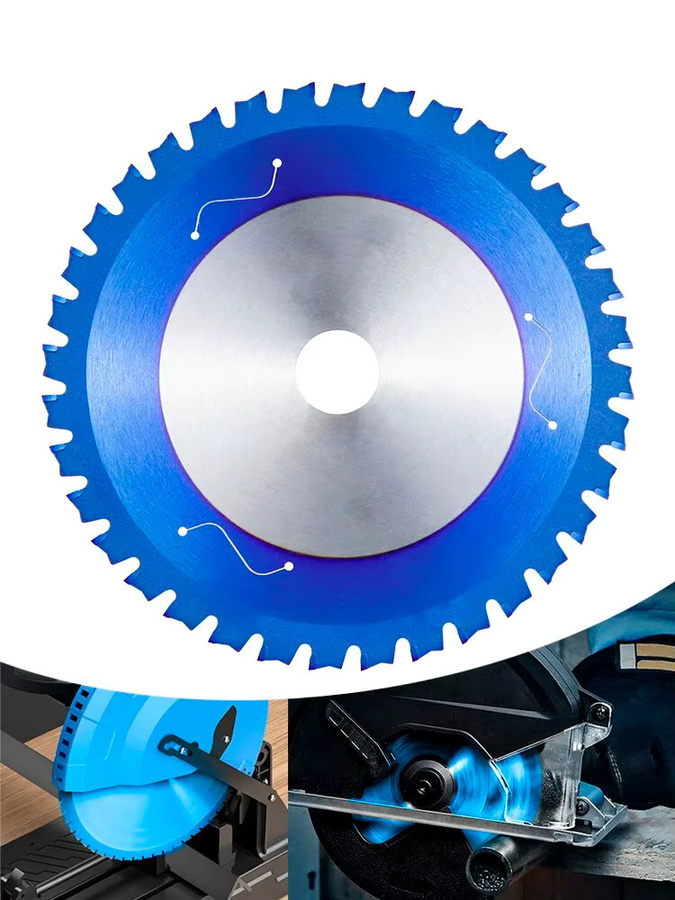 CMCP Metallschneidscheibe Hartmetall-Sägeblatt mit Nano-Blau Beschichtung für Aluminium, Eisen und Stahl - Bild 7