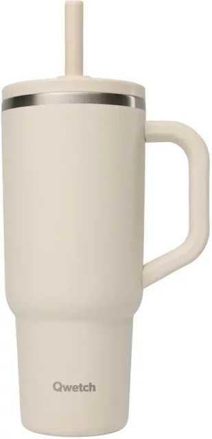 Isolierbecher mit Deckel von Qwetch in Beige, 0,48 l - Bild 1