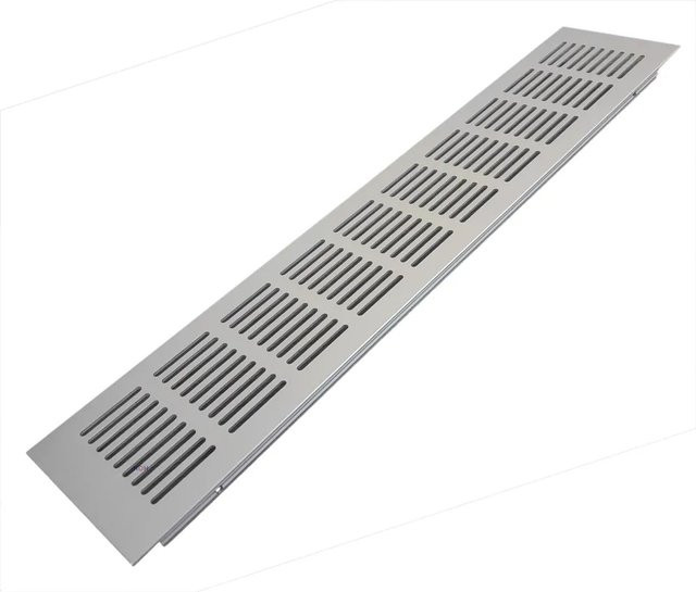 Häusler Lüftungsgitter LG-4008 AA aus Aluminium in Silber, Stegblech, B/H: 400 x 80 mm - Bild 1