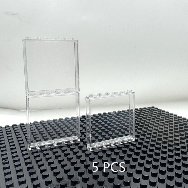 MagicMonkey DIY Gebäude Block, 5-teiliges Set, transparent weiß - Bild 1