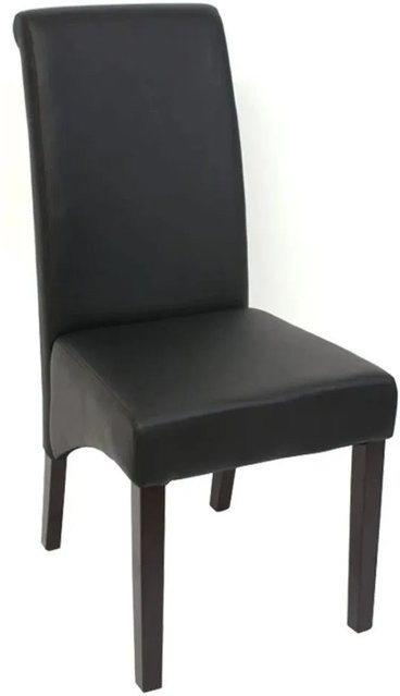 6er-Set Esszimmerstühle MCW Cesena aus mattem Kunstleder in Schwarz - Bild 2