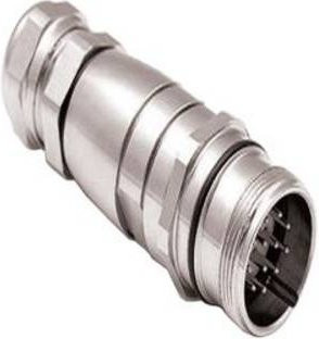 Bulgin PXMBNI23FIM19ASC Rundsteckverbinder aus Messing in Silber - Bild 1