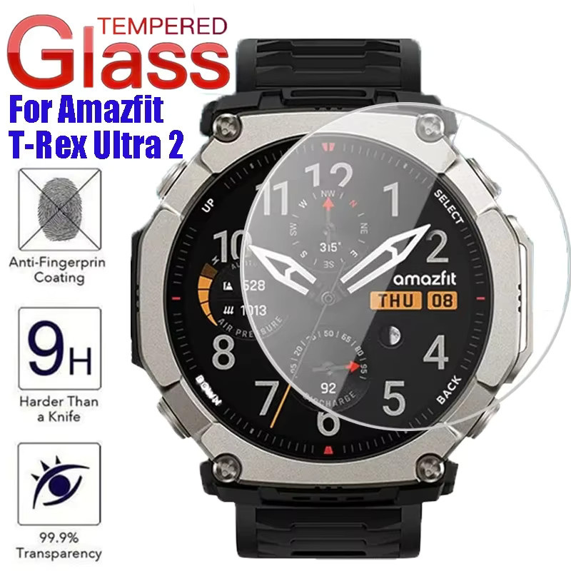 Displayschutzfolie Amazfit T-Rex Ultra 2, Glas, transparent - Bild 2