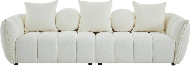 Vente-unique Sofa Gonolon in Beige mit Stoffbezug und Armlehnen, Breite: 268 cm - Bild 1