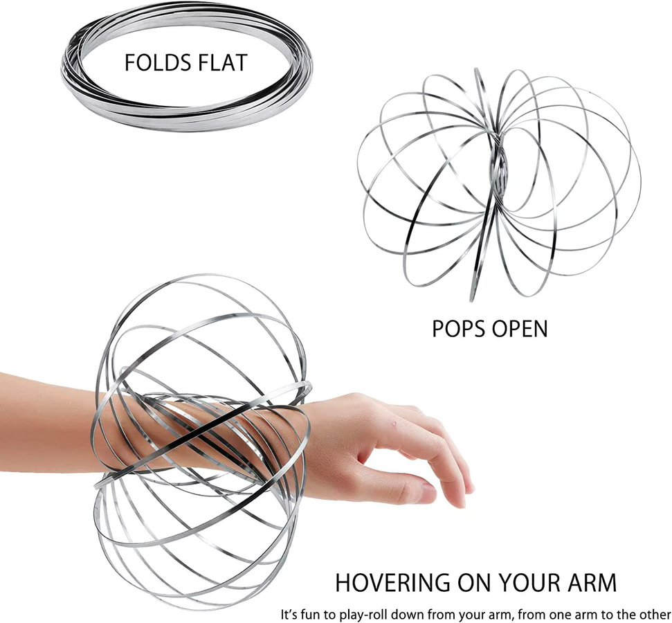 Meade Fun Flow Ring 3D, Fidget-Spielzeug, Edelstahl, silver - Bild 5