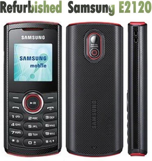 Samsung E2121B Mobiltelefon Refurbished Schwarz mit 1 SIM-Karte - Bild 1
