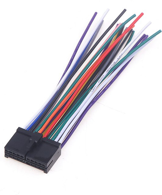 20pin Auto Radio Kabelbaum Audio Verdrahtungsadapter CD DVD T-Stecker Netzkabel in Multicolour - Bild 1