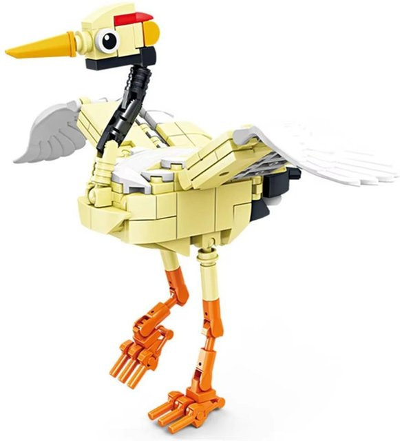 Linyi toy Bausteinset Pfau Kranich Krähe farbenfroh 6–12 Jahre - Bild 1