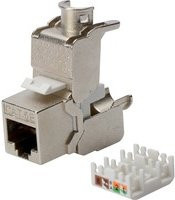 Digitus DN-93512 RJ45-Einbaumodul Keystone CAT 5e geschirmt in Silber für Ethernet/LAN - Bild 2