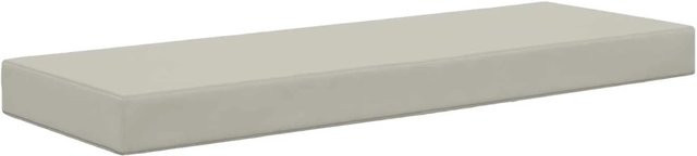 vidaXL Sitzkissen Grau mit abnehmbarem Bezug aus Polyester, B/T/H: 115 x 40 x 8 cm - Bild 1