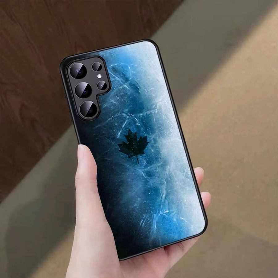 Schwarze Eis-Handyhülle für Samsung Galaxy S-Serie (S20 bis S24 Ultra) - Bild 2