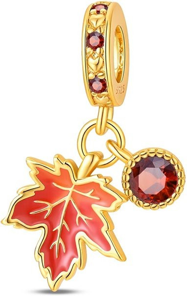 Zweiteiliges Set Charms Perlenanhänger, 925 Silber, Perle, Zirkonia, Damen - Bild 1