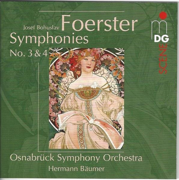Josef Bohuslav Foerster Symphonien Nr. 3 & 4 CD von MDG mit dem Osnabrücker Symphonieorchester unter der Leitung von Hermann Bäumer - Bild 1