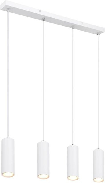 Globo Pendelleuchte Robby 4-flammig Weiß Metall GU10 B/T/H: 60 x 65 x 120 cm - Bild 1