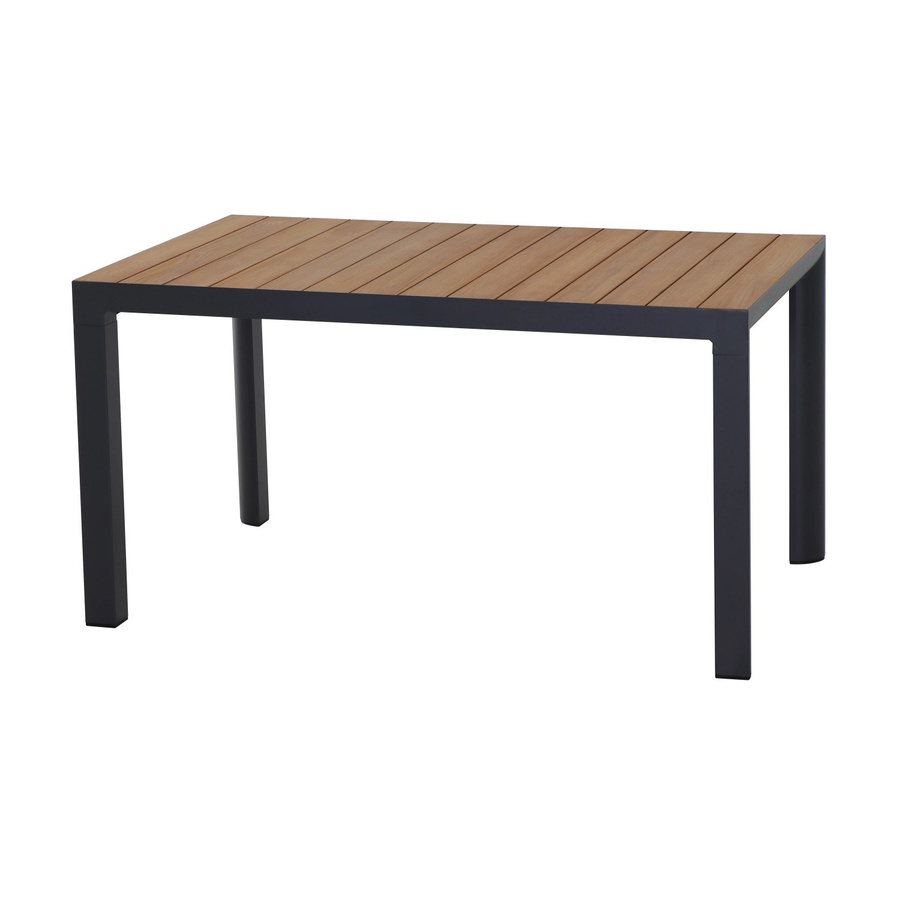 Siena Garden Gartentisch Silva Rechteckig aus Teakholz in Braun B/T/H: 140 x 90 cm - Bild 2