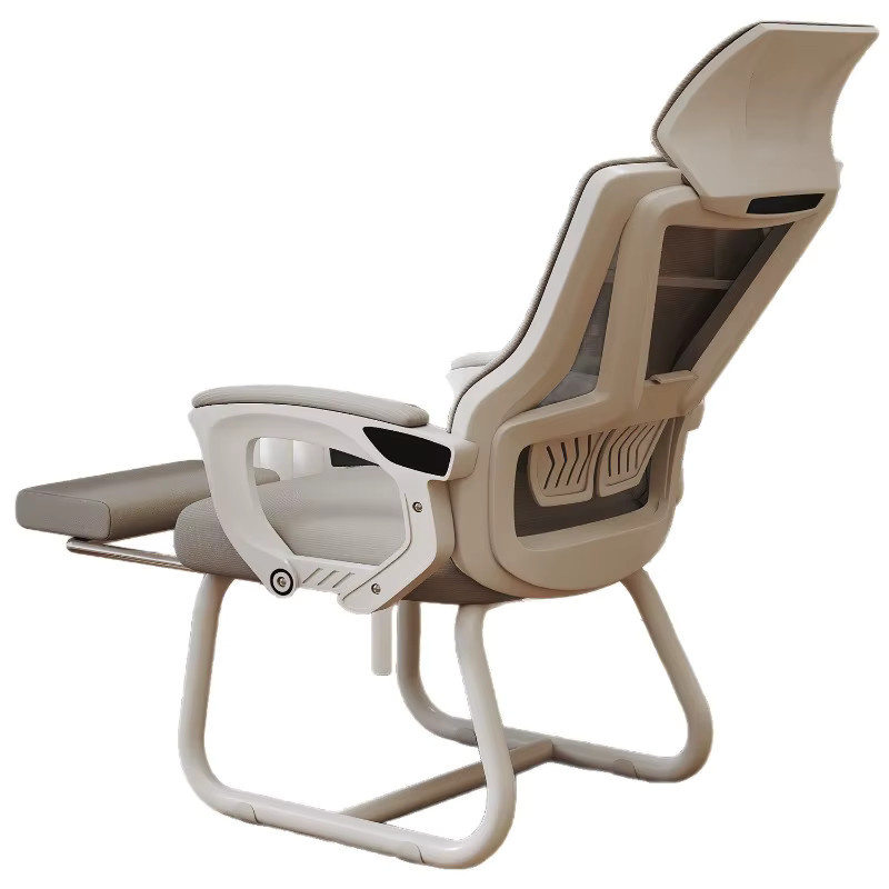 Ergonomischer Computerstuhl von LIUSHADUOLA in Schwarz oder Weiß mit Kopfstütze und verstellbarer Rückenlehne für Home-Office und Pausen - Bild 4