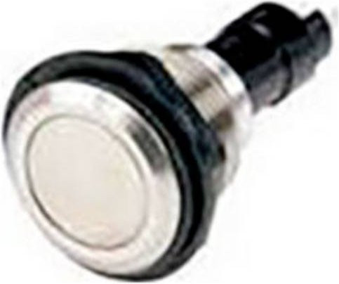 Bulgin T0916SOAAA Drucktaster in Schwarz und Silber - Bild 1