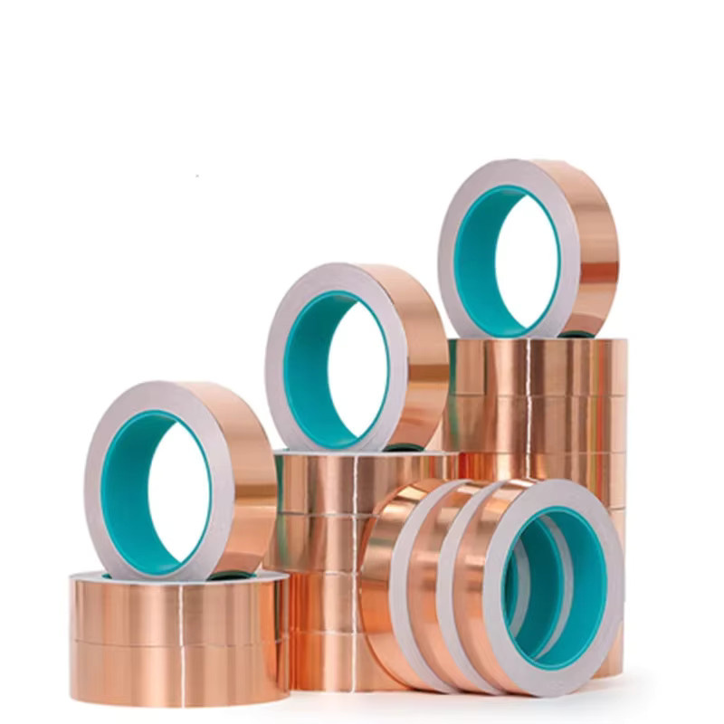 Leitfähiges Kupfer-Folie-Band mit doppelseitigem Klebstoff in Gold für EMI-Abschirmung und DIY-Elektronikprojekte - Bild 2