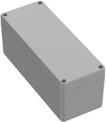 TRU COMPONENTS Universal-Gehäuse aus ABS Kunststoff in Lichtgrau, B/T/H: 19,18 x 7,53 x 7,53 cm - Bild 1