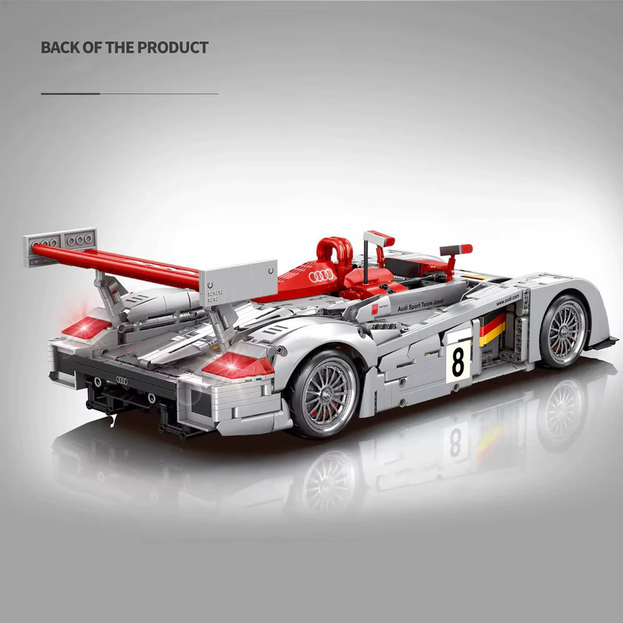 barweer Technical R8 LMP 2000, Rennwagen, Modellbausatz, 2426 Teile, 18+ - Bild 3