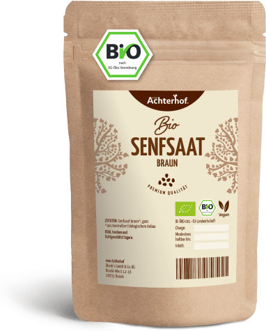 Achterhof Senfsaat braun ganz Bio 500 g - Bild 1