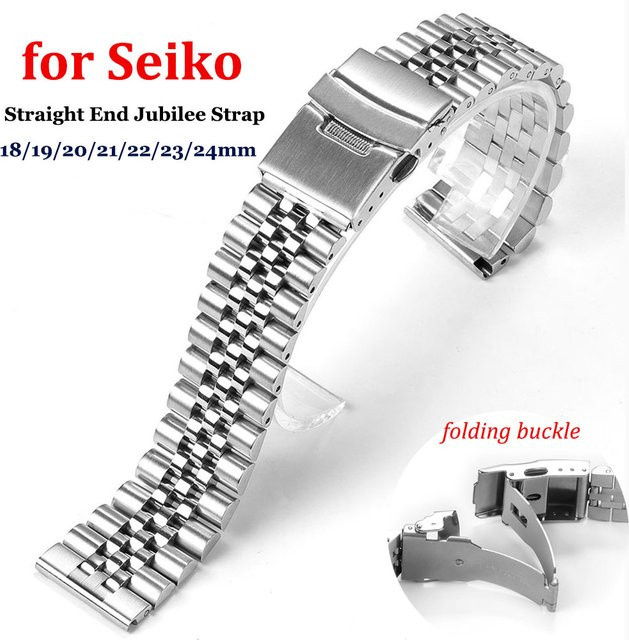 Seiko Solid Uhrenarmband Jubilee, Edelstahl, Silber, Unisex - Bild 1