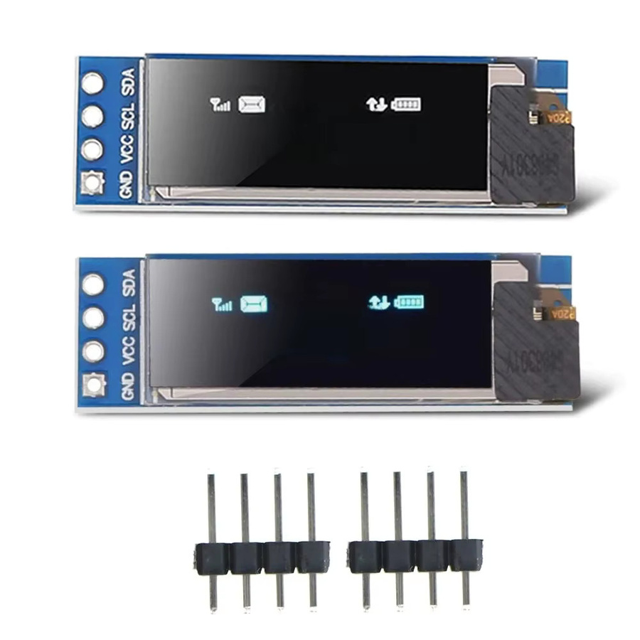 AOKIN OLED LCD Display Modul 0,91 Zoll mit IIC I2C SPI Schnittstelle in Weiß und Blau für Arduino Raspberry Pi STM32 - Bild 5
