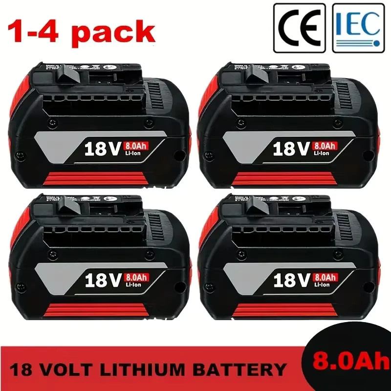 Bosch 18V 8,0Ah Ersatzakku in Schwarz für GBA GSR GSB BAT618 BAT609 BAT620 - Bild 7