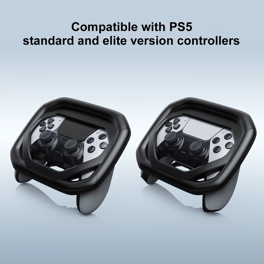 HONCAM Lenkradständer für PS5 und PS5 DualSense Edge Controller in Schwarz mit höhenverstellbarer Halterung für Playstation 5 - Bild 3