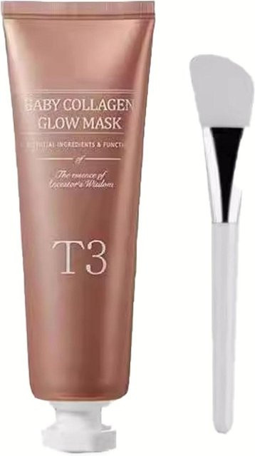 T3 Baby Kollagen Glow Pee-Off Maske, Kollagen, für normale Haut - Bild 1